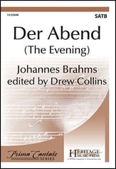 Der Abend SATB choral sheet music cover